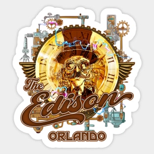 The Edison Bar and Restaurant Springs Orlando Florida Sticker